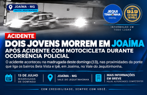 🚨 TRAGÉDIA EM JOAÍMA: DOIS JOVENS MORREM APÓS ACIDENTE COM MOTOCICLETA